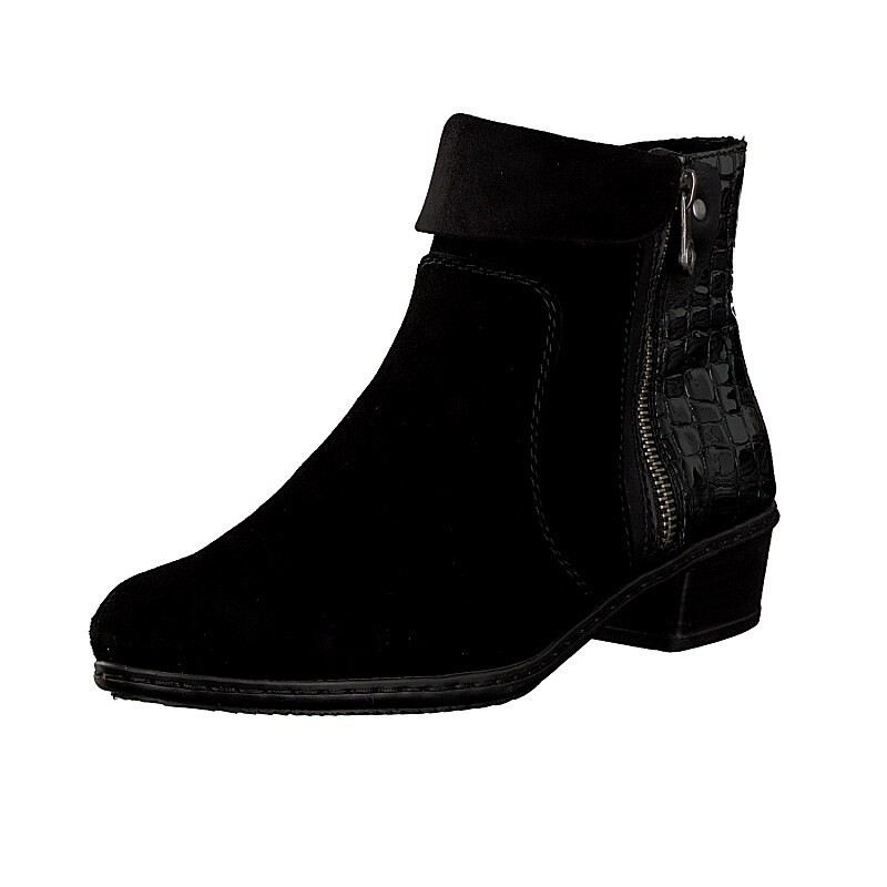 Botins Rieker Y0752-00 Para Mulher - Pretas